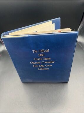 1980 Blue First Day Cover Collection Book